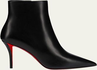 Christian Louboutin 80mm Miss Z Leather Booties