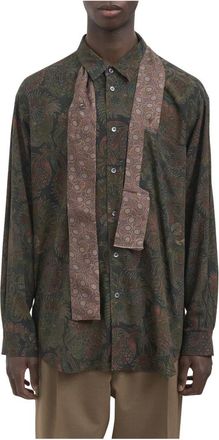 Magliano Liquid Penna Long Sleeve Shirt - Heren - Casual Overhemden - Groen - M - Katoen - Overhemden