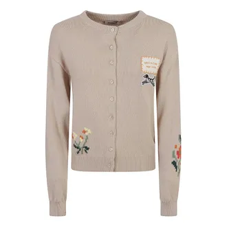 Max Mara Dames, Truien, Bruin, Maat: XL Katoen
