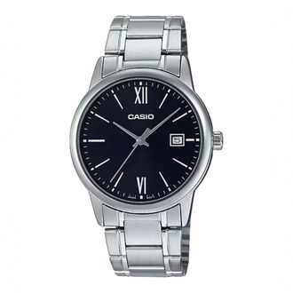 Casio Mens Black Dial Stainless Steel Dress Watch - MTP-V002D-1B3