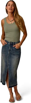 Carve Designs Atlas Denim Skirt in Favorite Fade at Nordstrom, Size 14