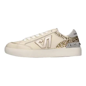Emanuelle Vee Schoenen, Dames, Beige, 36 EU, Leer, Sneakers
