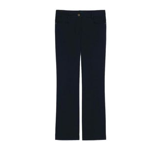 Pennyblack Cropped Trousers, female, Blue, Size: XS Mini-flared Trousers