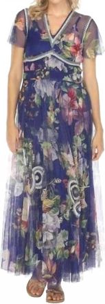 Johnny Was Mazzy Ruched Slip Dress In Ullani