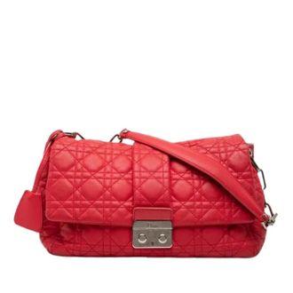 Dior Pre-owned Shoulder Bags, female, Red, Size: ONE SIZE Pre-owned New Lock Bag