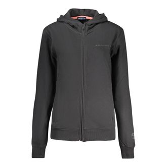 North Sails Full-zip Hoodie met Tonaal Logo - Dames - Vesten met rits - Zwart - L - Katoen - Hoodies & sweatvesten