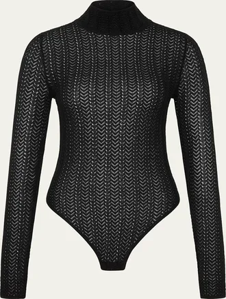 St.Agni Textured Knit Bodysuit