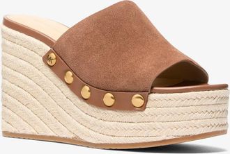 Michael Kors Mayes Suede Wedge Sandal