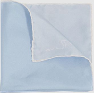 Reiss Light Blue Silk Pocket Square