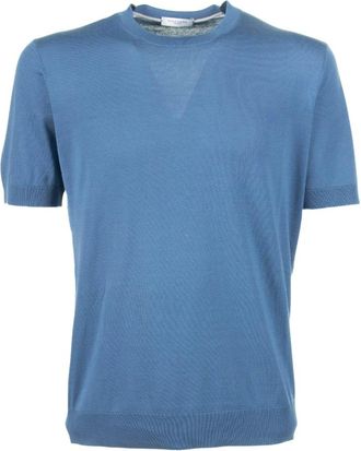 Paolo Pecora Heren, Tops, Blauw, Maat: 2XL