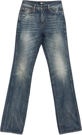 Amiri Monogram-charm Whiskered Straight-leg Jeans
