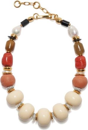 Lizzie Fortunato Ilios Bead Necklace in Beige Multi at Nordstrom