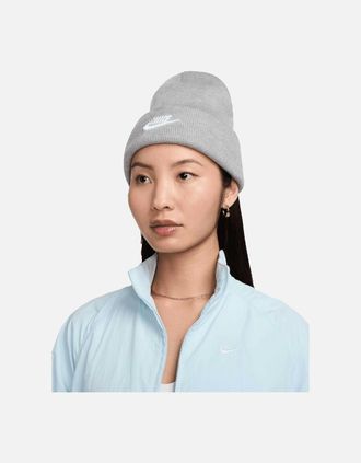 Nike Mens Nike Unisex Adult Futura Peak Beanie - Grey - Size: ONE size