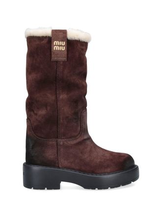 Miu Miu Stivali In Suede