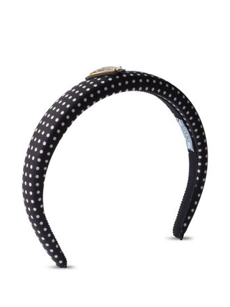 Prada polka dot headband - Blue