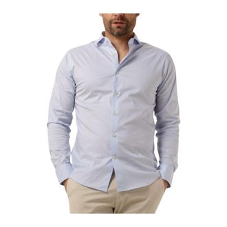 Tiger Of Sweden Classic Shirt Farrell - Heren - Casual Overhemden - Blauw - XS - Katoen - Overhemden
