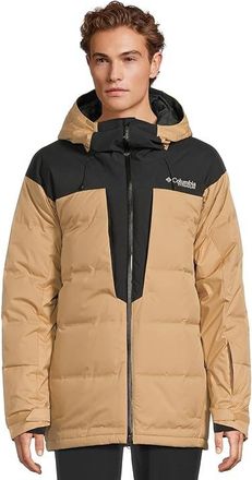 Columbia Glacier Ridgetm Down Jacket Mens Coat Canoe/Black : 2XL, Elastane/Nylon