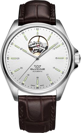 Glycine Combat Classic Open Heart Mens Watch