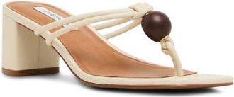 Steve Madden Remedy Block Heel Sandal in Bone Leather at Nordstrom, Size 9.5
