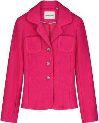 Fab By Fabienne Chapot Baby Blazer - Dames - Blazers - Roze - L - Wol - Jassen