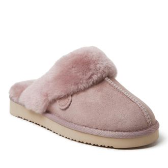 Dearfoams Fireside By Dearfoams Womens Sydney Genuine Shearling Scuff