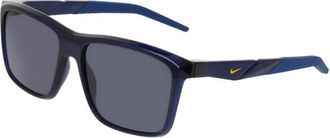 Nike Io 0103X 410 Zonnebrillen - Heren - Zonnebrillen - Blauw - 60 MM - Accessoires
