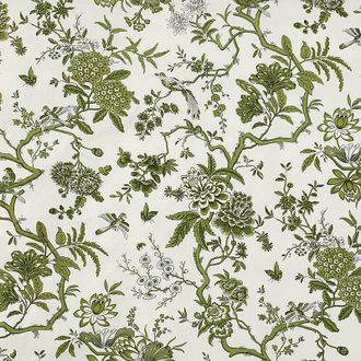 Ballard Designs Jardin Toile Duvet Cover - Sage, Full/Queen - Ballard Designs