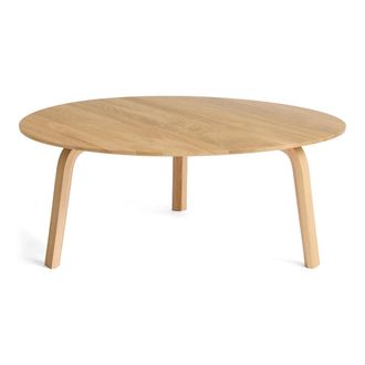 HAY Bella Couchtisch &Oslash; 80 cm / H 32 cm, Eiche lackiert