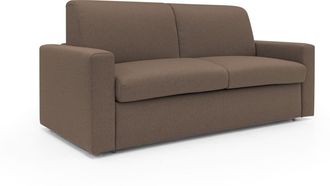 Divani.Store Divani.store - Kansas Sof&aacute; Cama Convertible H20 Cm En Tela Impermeable 192 Cm (mat. 140x197) Marr&oacute;n