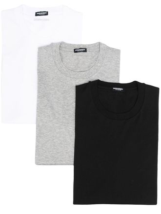 Dsquared2 Drie T-shirts met ronde hals - Zwart