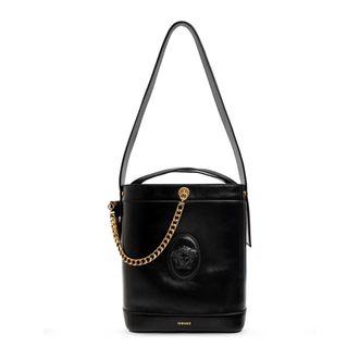 Versace Dames, Tassen, Zwart, Maat: ONE Size Leer