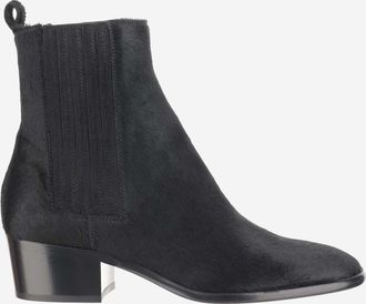 Sartore Black Suede Ankle Boots