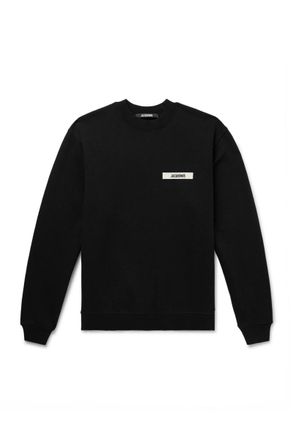 Jacquemus Logo-Appliquéd Cotton-Jersey Sweatshirt