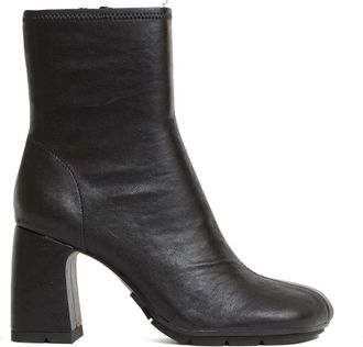 Ash Enkellaars met Hak - Dames - Laarzen met Hak - Zwart - 37 EU - Leer - Schoenen