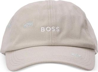 BOSS Cappello da baseball in cotone - Toni neutri