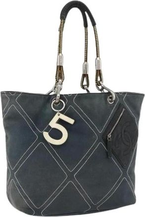 Chanel Pre-owned Tote Bags, female, Blue, Size: ONE SIZE Pre-owned Tote Bag