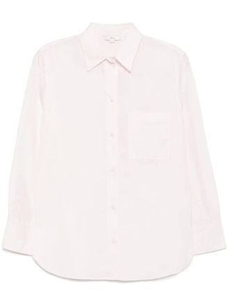 Vince cotton shirt - women - Cotton - L - Pink