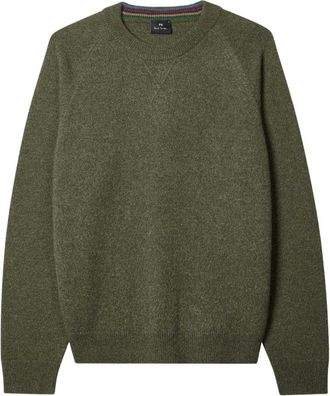 Paul Smith Truien & Vesten, Heren, Groen, L, Rondgebreide trui