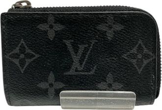 Louis Vuitton Pre-owned Wallets, male, Black, Size: ONE SIZE Pre-owned Portemonnaie Jour Monogram Eclipse Coin Case