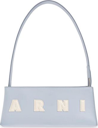 Marni Shoulder Bags, female, Blue, Size: ONE SIZE Logo Bag