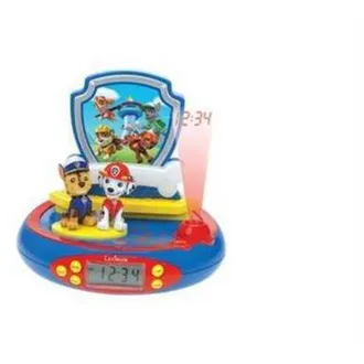 Les Tendances Radio Sveglia Proiettore Lexibook Paw Patrol Chase 3D con suoni di supereroi