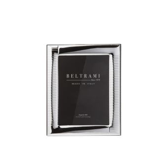BELTRAMI Portafoto linee foto 9x13 cm Beltrami con argento Miro Silver