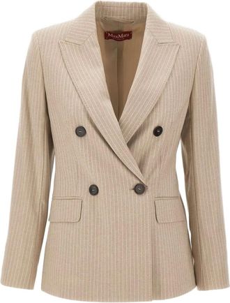 Max Mara Pucci pinstripe double-breasted blazer - Neutrals