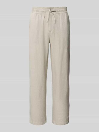 Mc Neal Leinenhose mit elastischem Bund in Kitt, Gr&ouml;&szlig;e XXL