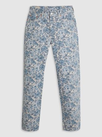 Levi's Womens Ophelia Floral 501 90S Ankle Jean - Blue - Size 32W/27L