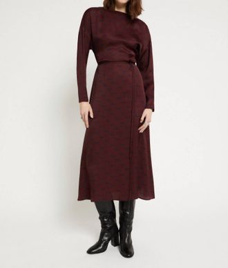 ottod'Ame Viscose Long Dress In Red