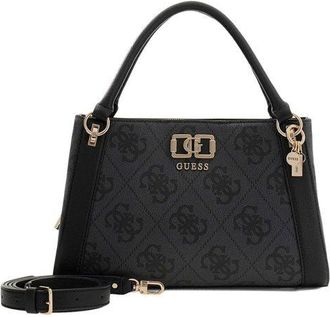 Guess Womens Satchel Coal Logo Polyurethane Satchel-bags