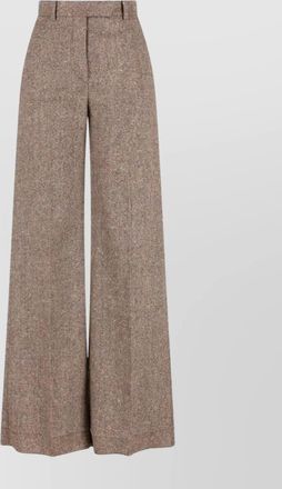 Valentino high waist wide leg trousers with pleats