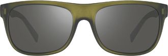Revo Annika 56mm Polarized Square Sunglasses in Matte Crystal Olive at Nordstrom Rack