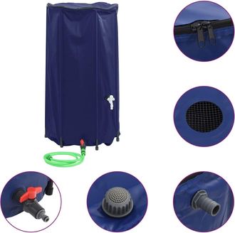 vidaXL Dep&oacute;sito De Agua Plegable Con Grifo Pvc 100 L Vidaxl